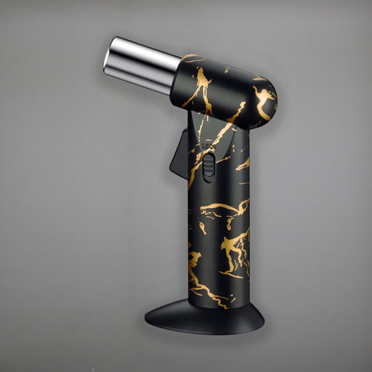 FireSaber - Butane Gas Turbo Jet Flame Torch Lighter - Fire Saber - SF807 - Black/Gold