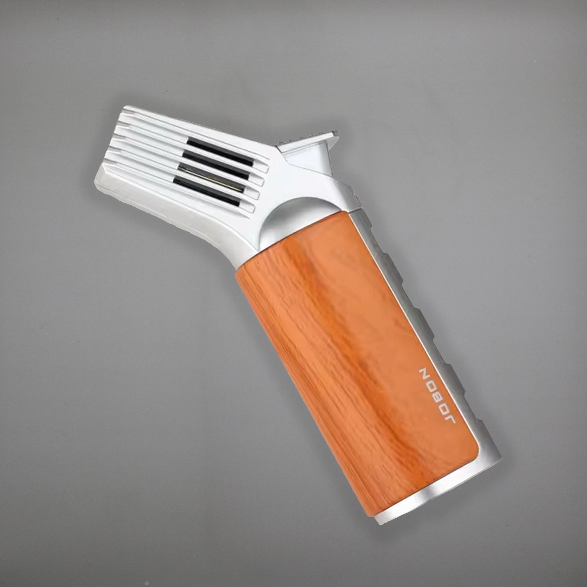 FireSaber - Butane Gas Turbo Jet Flame Torch Lighter - Fire Saber - PP191 - Gray/Wood