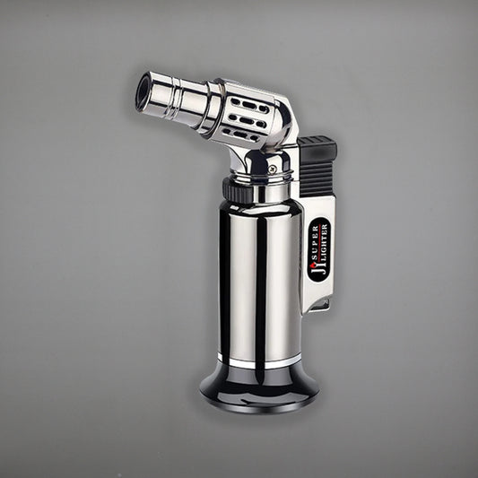 FireSaber - Butane Gas Turbo Jet Flame Torch Lighter - Fire Saber - LF550 - Silver