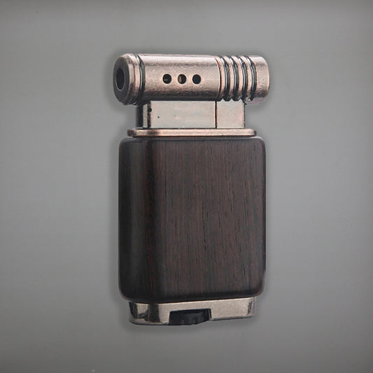 FireSaber - Butane Gas Turbo Jet Flame Torch Lighter - Fire Saber - SFB1 - Steel/Wood